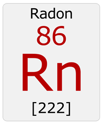 extracting radon from air and water